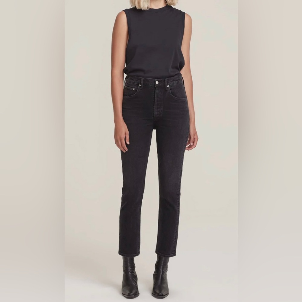 Agolde Riley 27 denim jean black